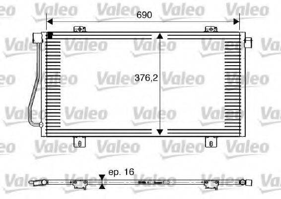 Конденсатор, кондиционер VALEO 817742