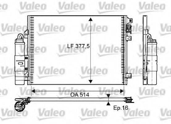 Конденсатор, кондиционер VALEO 814051