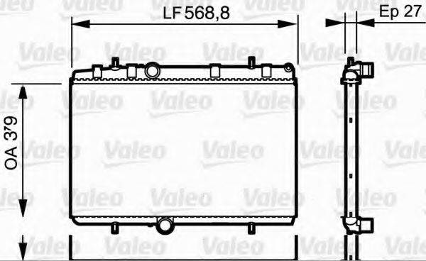 VALEO 734338 Радиатор, охлаждение двигателя