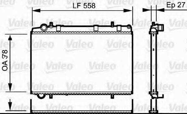 VALEO 735136 Радиатор, охлаждение двигателя