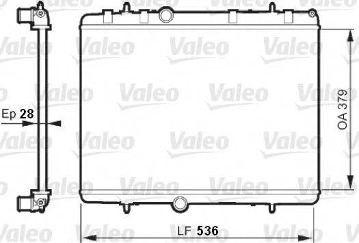 VALEO 735608 Радиатор, охлаждение двигателя