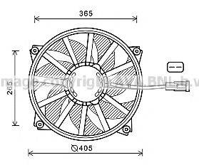 AVA QUALITY COOLING CN7552 Вентилятор, охлаждение двигателя