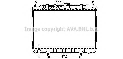 Радиатор, охлаждение двигателя AVA QUALITY COOLING DN2238