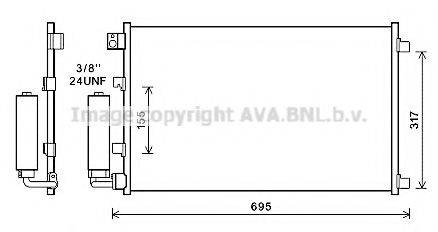 Конденсатор, кондиционер AVA QUALITY COOLING DNA5281