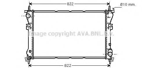 Радиатор, охлаждение двигателя AVA QUALITY COOLING FD2320