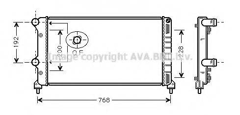 Радиатор, охлаждение двигателя AVA QUALITY COOLING FTA2250