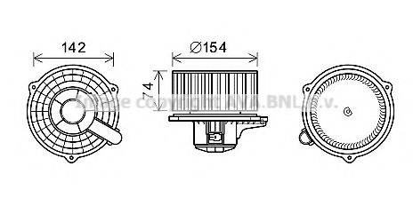 Электродвигатель, вентиляция салона AVA QUALITY COOLING HY8425