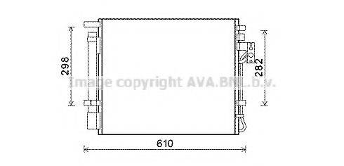 AVA QUALITY COOLING KA5149D Конденсатор, кондиционер