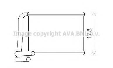 AVA QUALITY COOLING KA6222 Теплообменник, отопление салона