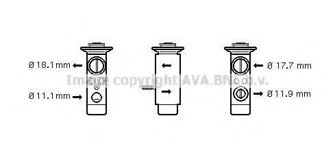 Расширительный клапан, кондиционер AVA QUALITY COOLING MS1124