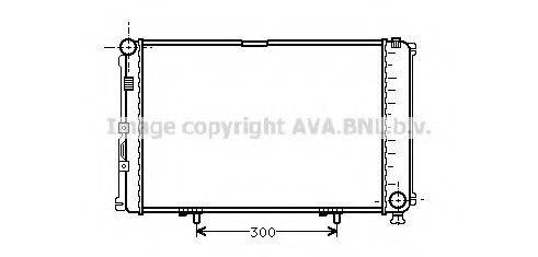 Радиатор, охлаждение двигателя AVA QUALITY COOLING MS2078