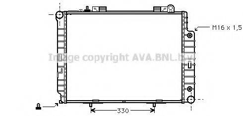 Радиатор, охлаждение двигателя AVA QUALITY COOLING MS2209