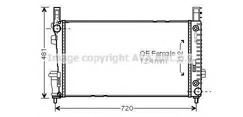 AVA QUALITY COOLING MS2364 Радиатор, охлаждение двигателя