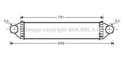 AVA QUALITY COOLING MS4368 Интеркулер