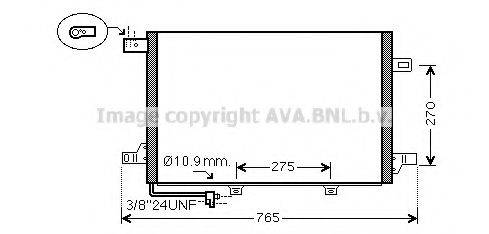 AVA QUALITY COOLING MS5382 Конденсатор, кондиционер