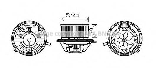 AVA QUALITY COOLING MS8608 Электродвигатель, вентиляция салона