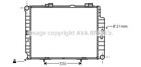 Радиатор, охлаждение двигателя AVA QUALITY COOLING MSA2287