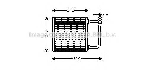 Теплообменник, отопление салона AVA QUALITY COOLING MSA6451