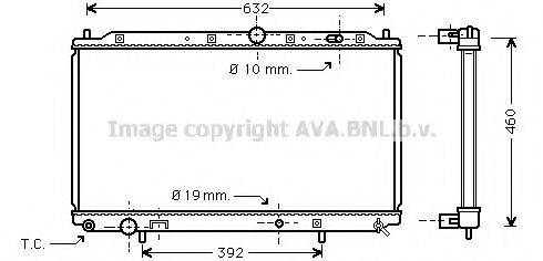 Радиатор, охлаждение двигателя AVA QUALITY COOLING MT2116