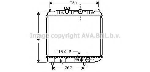 Радиатор, охлаждение двигателя AVA QUALITY COOLING MTA2036