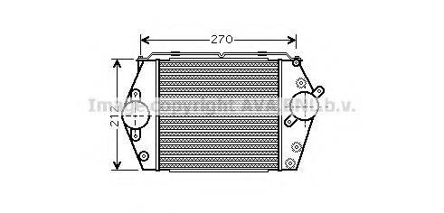 Интеркулер AVA QUALITY COOLING MZ4188