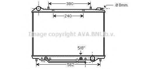 Радиатор, охлаждение двигателя AVA QUALITY COOLING OL2405