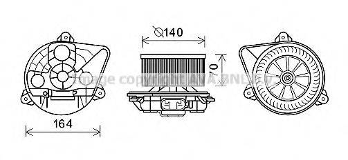 Электродвигатель, вентиляция салона AVA QUALITY COOLING OL8623