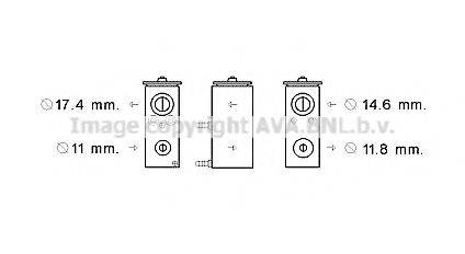 AVA QUALITY COOLING PE1376 Расширительный клапан, кондиционер