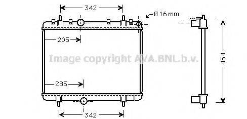 AVA QUALITY COOLING PE2330 Радиатор, охлаждение двигателя