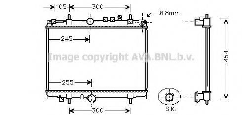 Радиатор, охлаждение двигателя AVA QUALITY COOLING PEA2208