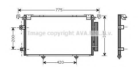 Конденсатор, кондиционер AVA QUALITY COOLING TO5319D