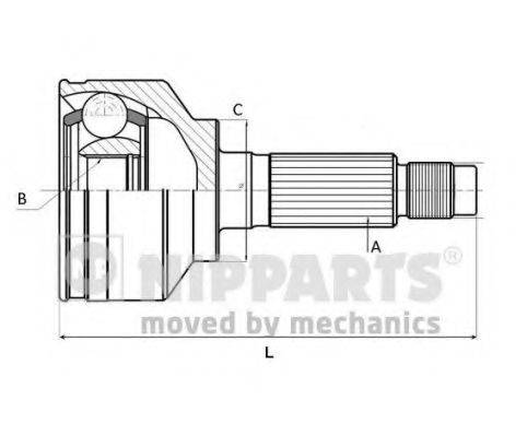 Шарнирный комплект, приводной вал NIPPARTS J2823020