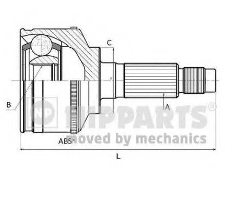 Шарнирный комплект, приводной вал NIPPARTS J2825126