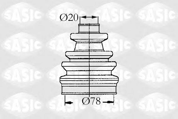 SASIC 9004637 Комплект пылника, приводной вал