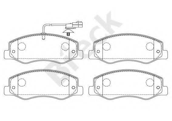 Комплект тормозных колодок, дисковый тормоз BRECK 25172 00 703 10