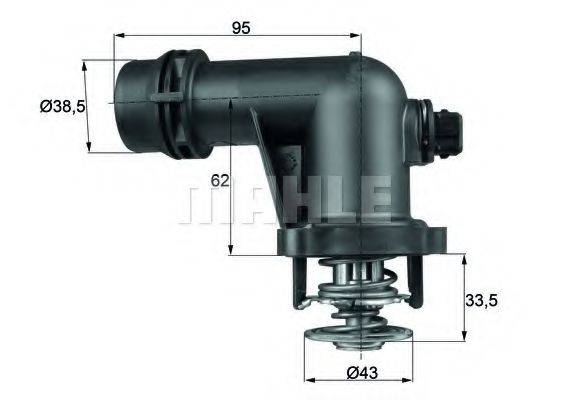 Термостат, охлаждающая жидкость MAHLE ORIGINAL TM 15 105