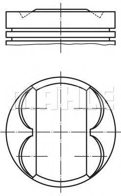 Поршень MAHLE ORIGINAL 011 PI 00105 000