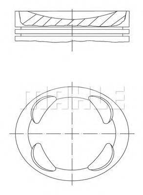 Поршень MAHLE ORIGINAL 081 PI 00104 002