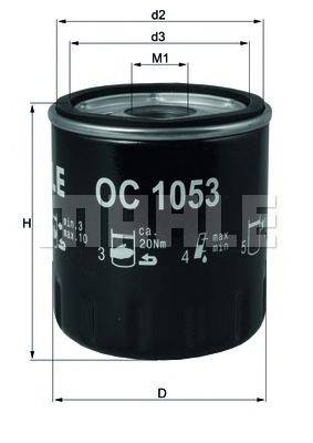 Масляный фильтр MAHLE ORIGINAL OC 1053