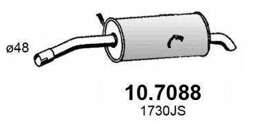 ASSO 107088 Глушитель выхлопных газов конечный