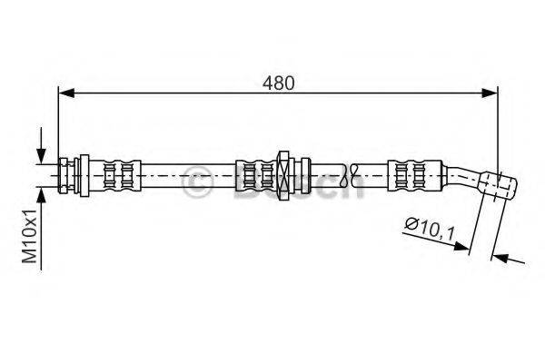Тормозной шланг BOSCH 1 987 476 787
