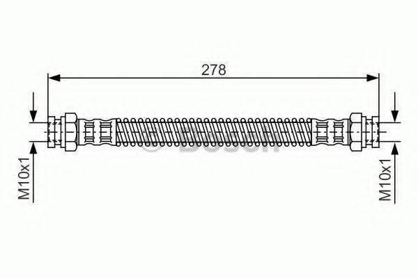 Тормозной шланг BOSCH 1 987 476 850