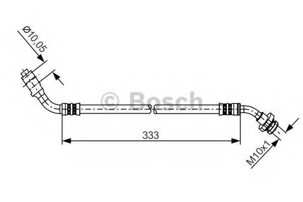 Тормозной шланг BOSCH 1 987 481 229