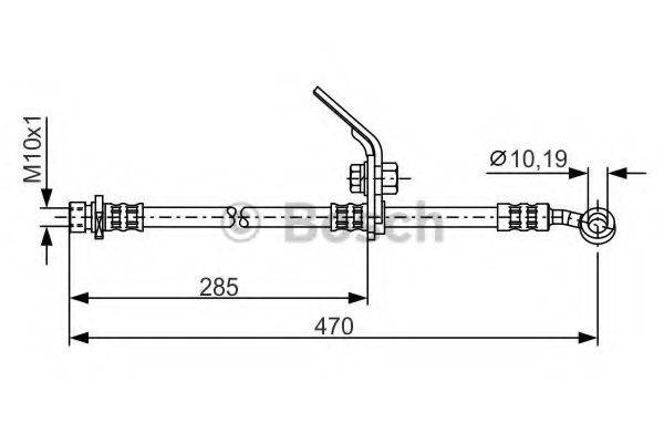 Тормозной шланг BOSCH 1 987 481 328