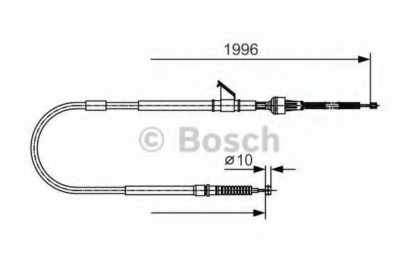 Трос, стояночная тормозная система BOSCH 1 987 482 068