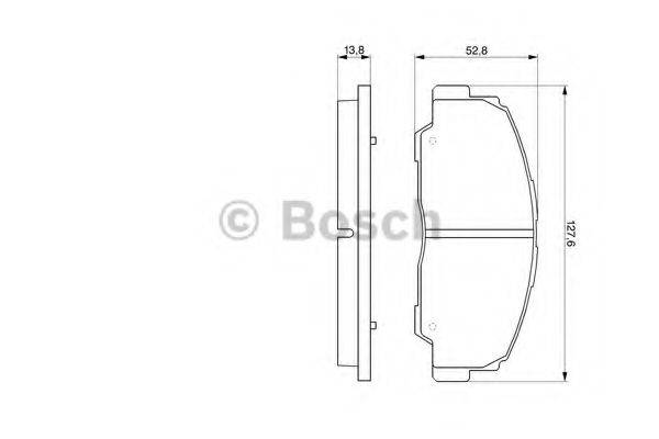 Комплект тормозных колодок, дисковый тормоз BOSCH 0 986 424 297