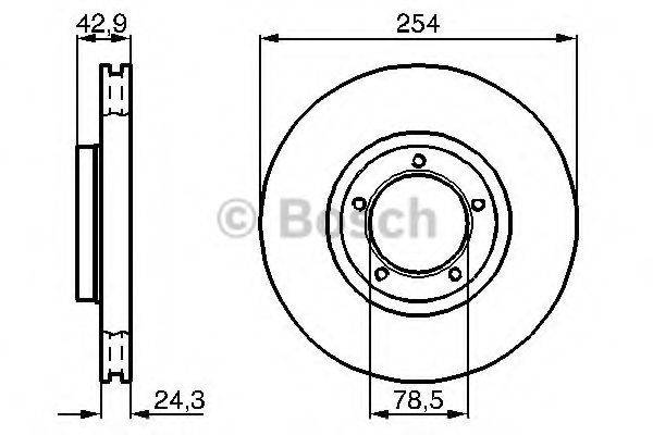 Тормозной диск BOSCH 0 986 478 160