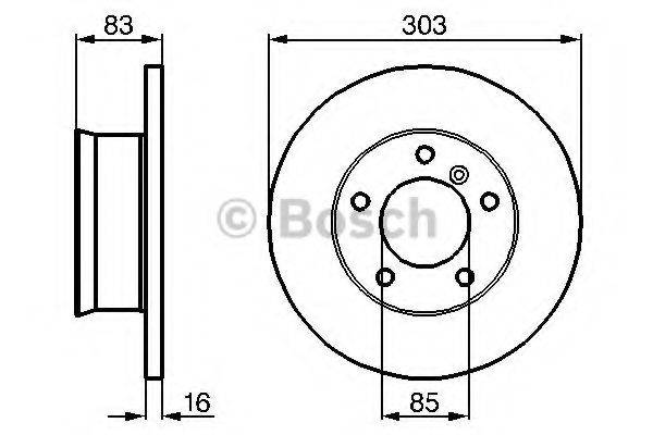 Тормозной диск BOSCH 0 986 478 189