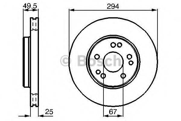 Тормозной диск BOSCH 0 986 478 428