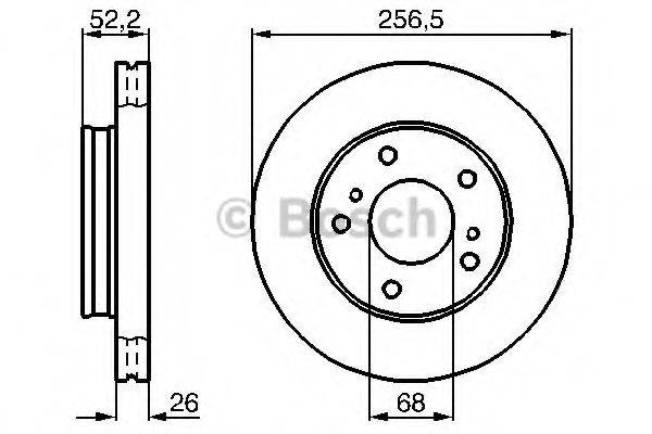 Тормозной диск BOSCH 0 986 478 485